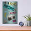 «Love Retro Style» par Elo Marc, art mural en métal-2062321174