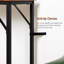 Console Table With Charging Station For Living Room, Rustic Brown-233212783