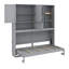 Lit escamotable avec armoire supérieure, tablettes-763922153