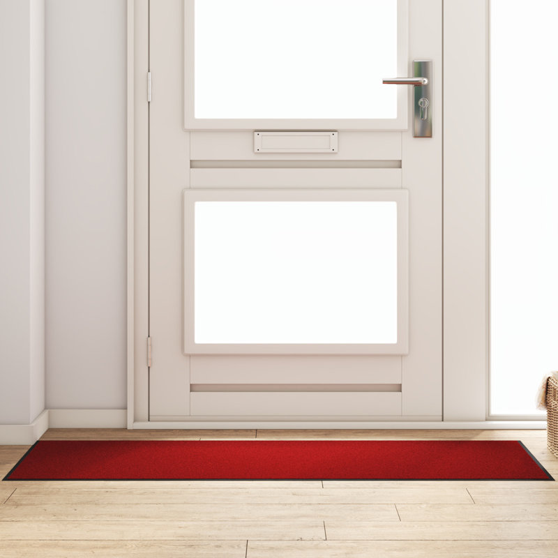 Non-Slip Indoor / Outdoor Doormat, Red, 60 x 180 cm