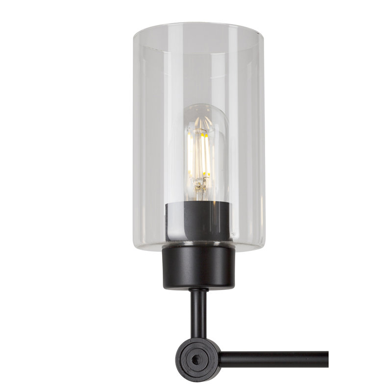 Lustre sphère 5 lumières spoutnik Cristian, Noir