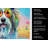 Bearded Collie Hippie Dawg Kitchen Towel