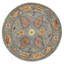 Hand Tufted Wool Floral Area Rug in Blue-1002109947