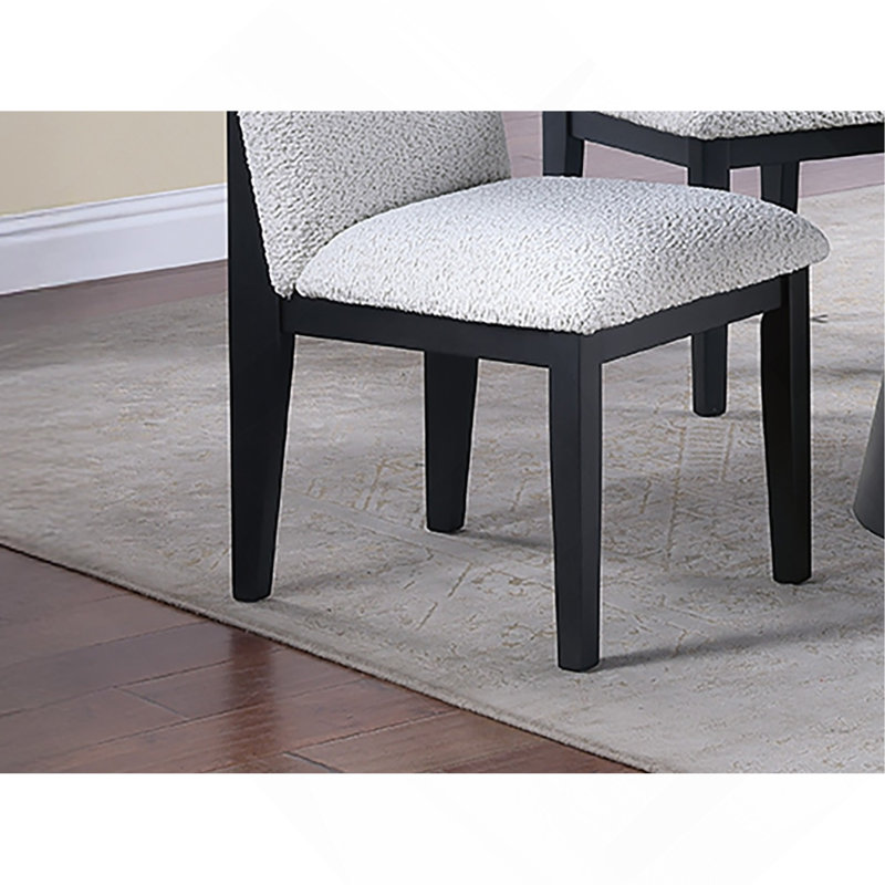 Ensemble de salle à manger de style traditionnel et chaises d'appoint 6X