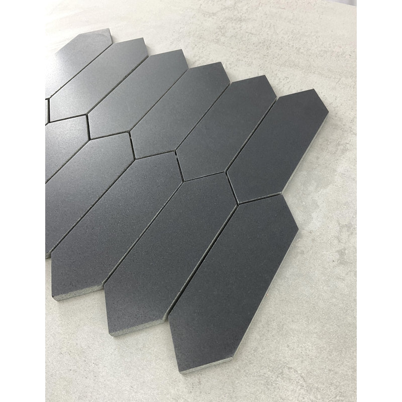 Basalt 2 X 6 Picket Marble Mosaic Wall And Floor Tile
