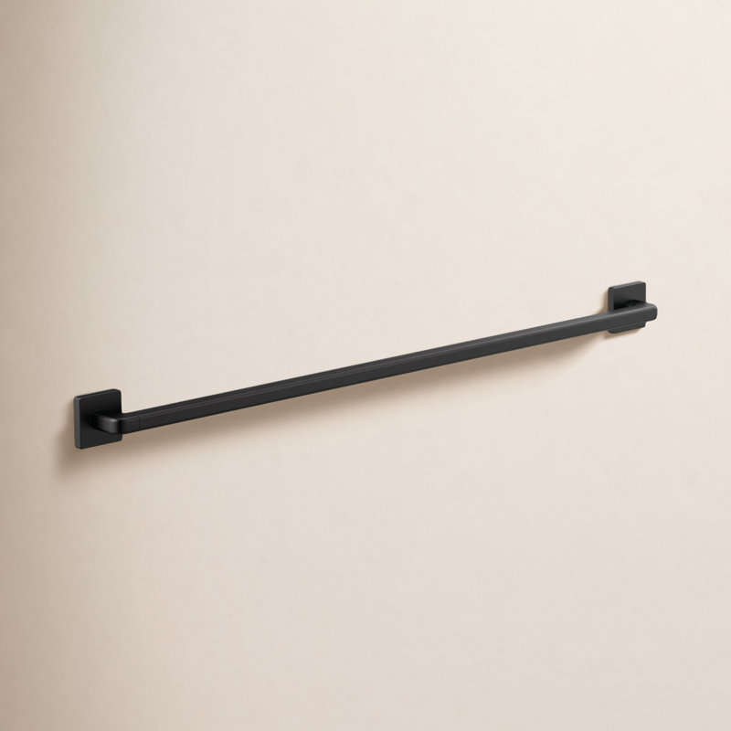 Barre d'appui pivotante 42 po, Noir mat