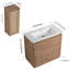 Meuble-lavabo simple 36 po avec lavabo et armoire d'appoint 36 po