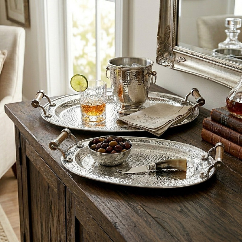 Alfredas Aluminum Tray - Set of 2
