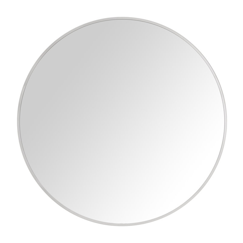 Miroir mural Avon, 24 po x 24 po, Blanc