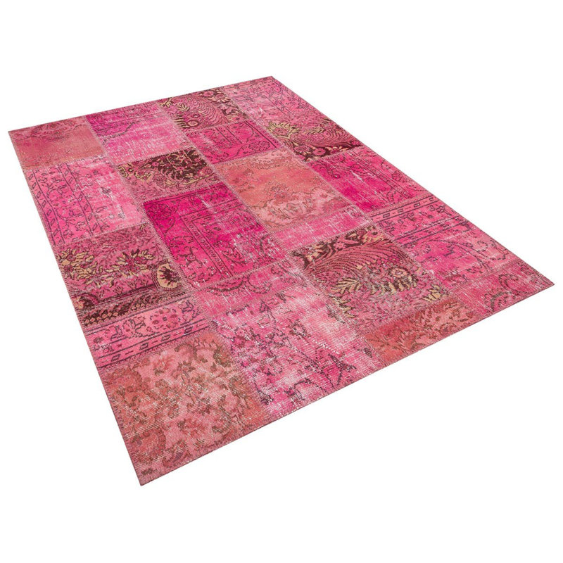 Modern Kabishayan Handmade Pink Area Rug