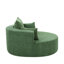 Fauteuil pivotant à 360 degrés Siège profond et spacieux. Revêtement en chenille. Coussins amovibles. Pour le salon, la chambre à coucher, la chaise d'appoint 360 de bureau. Tissu, décoration-904809091
