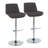 Swivel Upholstered Adjustable Height Counter Stool with Metal Frame-93302377-93302378