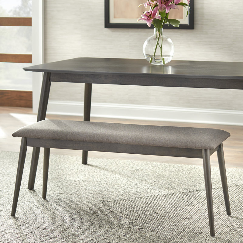 Banc Niobrara, Tissu gris ,  Pieds gris