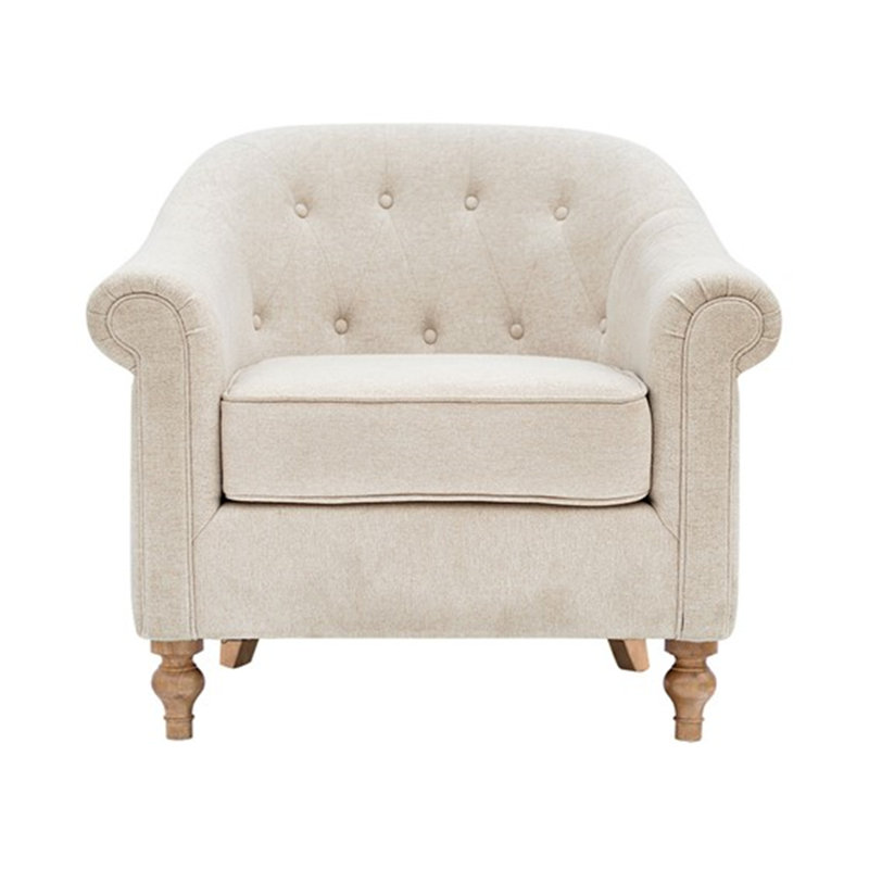 Fauteuil d'appoint capitonné pour le salon