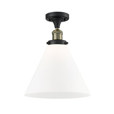 Plafonnier semi-encastré 1 lumière 12 po Chris