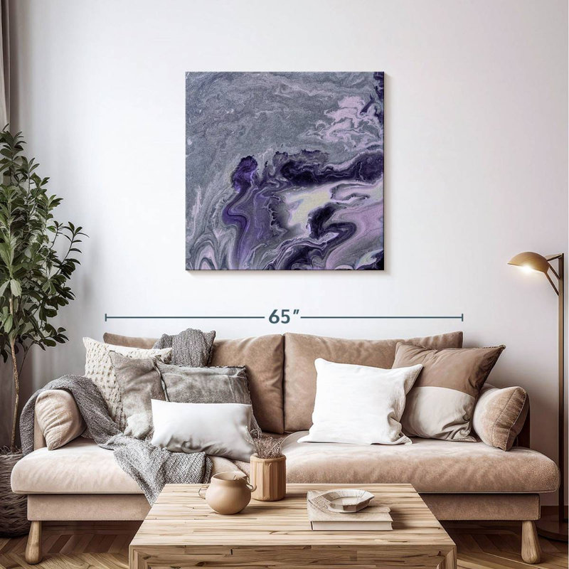 Avery Violet Agate, 36" H x 36" W