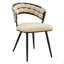 Ensemble de 2 chaises de salle à manger en velours avec pieds-1393616488