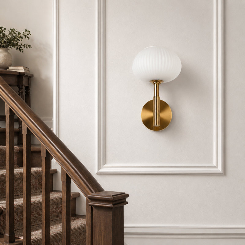 Dorris Ulah Dimmable Armed Wall Sconce, Copper