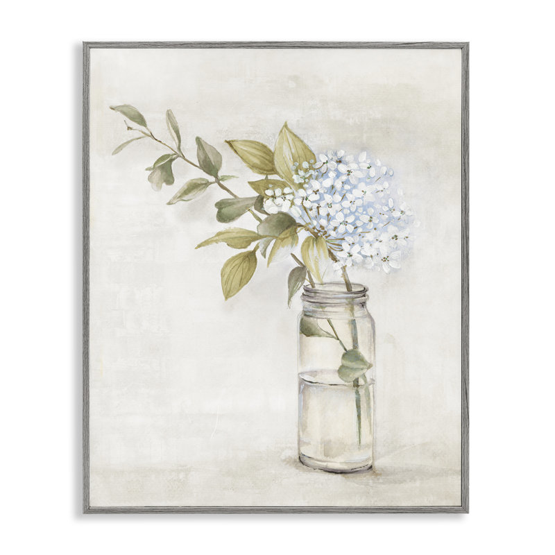 «Cottage Blooms in Jar», estampe numérique par Alex Black, Estampe numérique Farmhouse, H 30 po x l 24 po