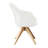 Brister 23" Blue Fabric And Natural Swivel Accent Arm Chair-2015706258-2015706259