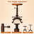 Dicle Swivel Pine Solid Wood Adjustable Height Counter Stool with Iron Frame-776863404