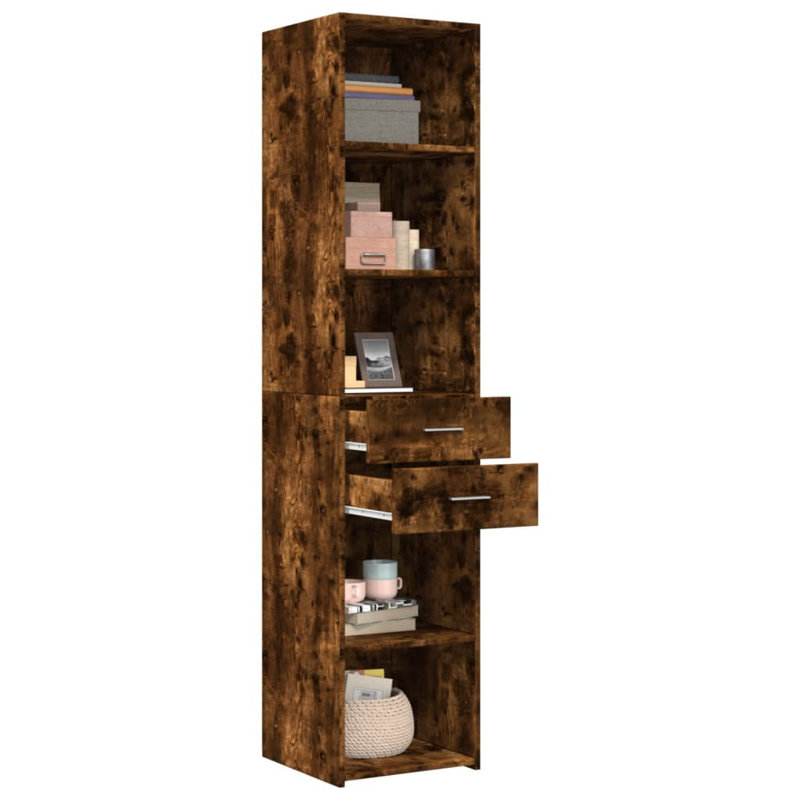 Shilonda Storage Cabinet, Smoked Oak
