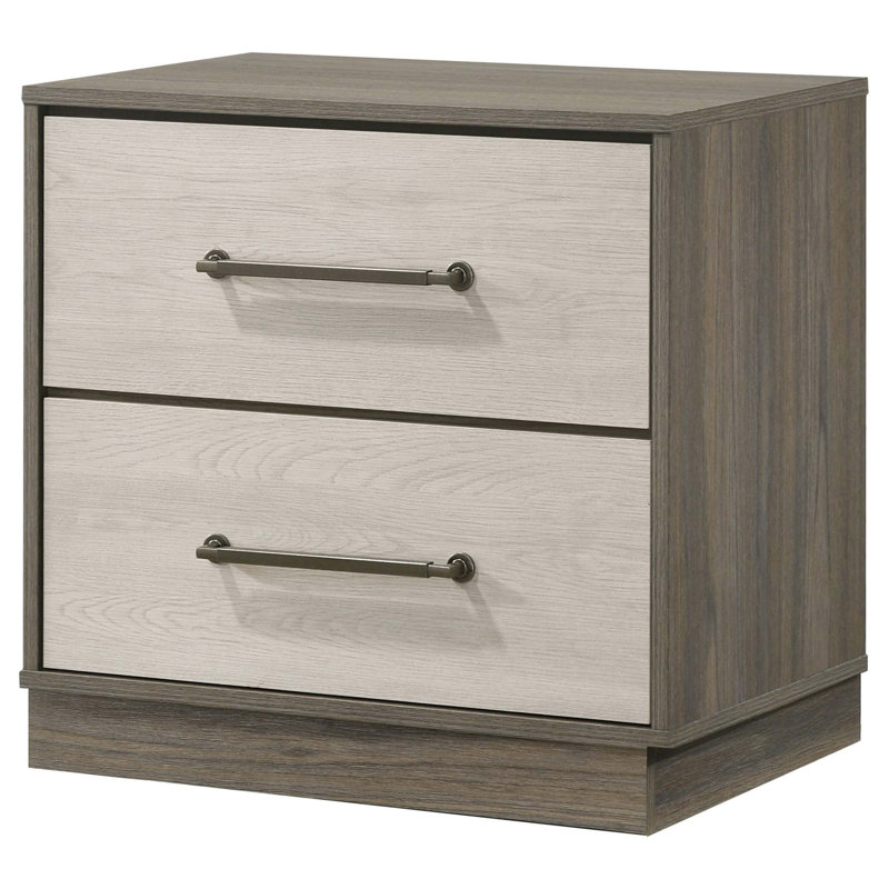 Table de chevet 2 tiroirs Edmondson Oak