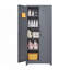 Armoires en métal, armoire à outils de nettoyage avec portes verrouillables, armoire de rangement pour outils à haut balai, armoire d'appoint-575213256-575213257