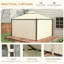 Pavillon de jardin extérieur avec rideaux. 10 pi x 12 pi, structure en acier, toit. Endroit relaxant. Beige pour utilisation en patio. Fabrication, intimité