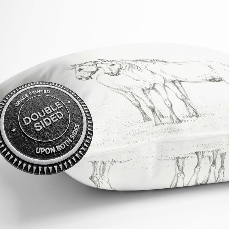 Square Throw Cushion, 40cm H x 40cm W x 15cm D