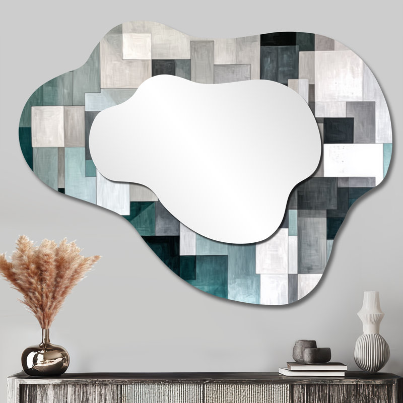 Miroir d'appoint Mid-Century, 27 po x 35 po