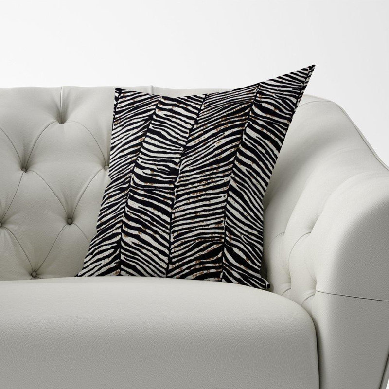 Sturges Zebra Animal Print Square Throw Cushion