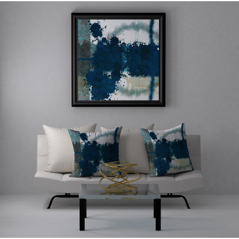 Abstract Reversible Throw Pillow, 20" x 20"