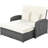 White Pe Reclining With Adjustable Back And Storage Function - Outdoor 2 Daybed - Fabric Lounge,-574652954