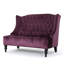 Causeuse en velours Raisin