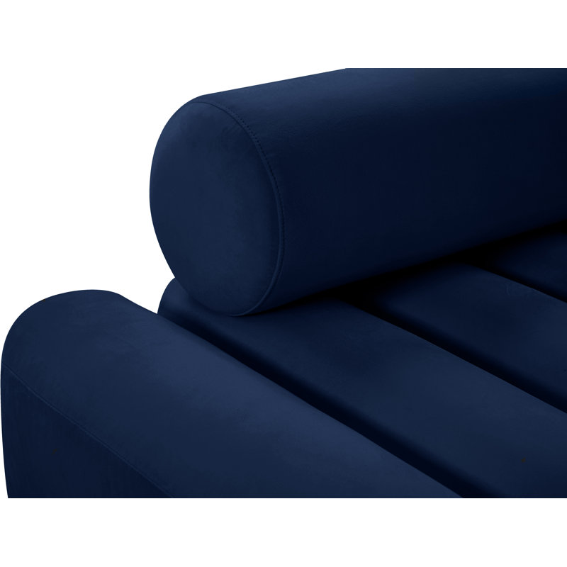 Fauteuil Erlond, Velours bleu marine