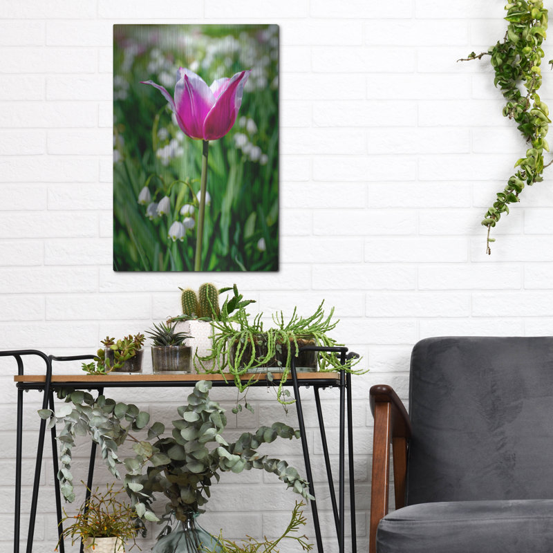 Art mural Ebern Designs «Flower Iv» par Epic Portfolio, H 16 po x l 12 po