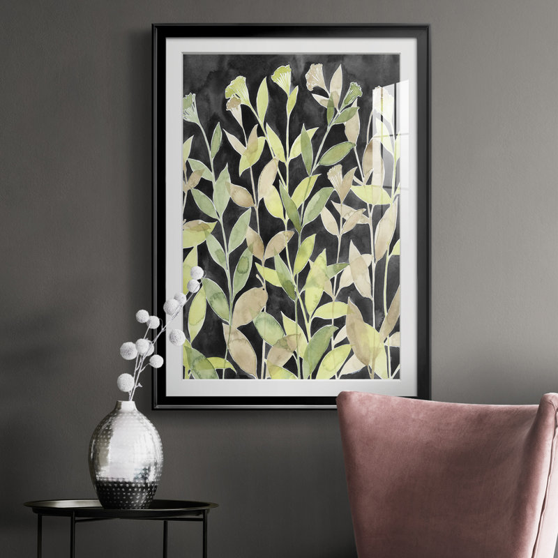 Encre «Blooming Night I» - Impression, Noir, H 42,5 po x l 30,5 po x P 1 po