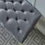 Banc Decor Maxem - Siège rembourré en tissu, garniture cloutée