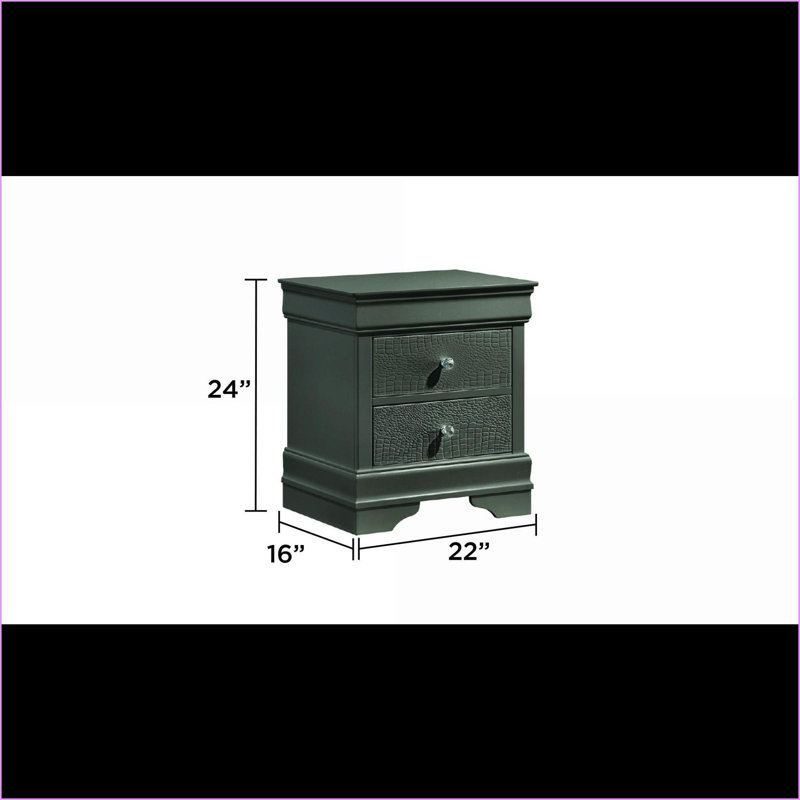 Table de chevet 2 tiroirs Blaze