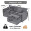 Canapé modulaire à assise profonde avec repose-pieds Cloud-42452667-42452665-42452666