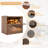 Double Layer Large Bread Box For Kitchen Counter, Wooden Corner Bread Storage Container With Acrylic Window, Retro Brown