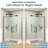 48" W x 32" D x 72" H Semi-Frameless Sliding Shower Enclosure With 5/16" Clear Tempered  Glass-125373398