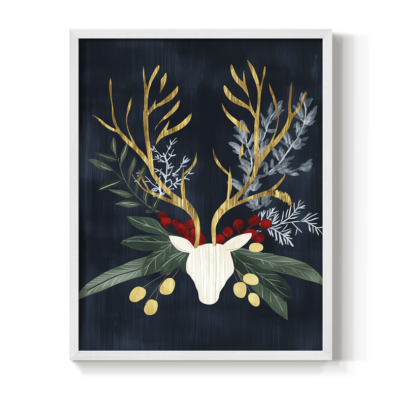 Reproduction encadrée - bois massif, H 30 po x l 24 po, Blanc