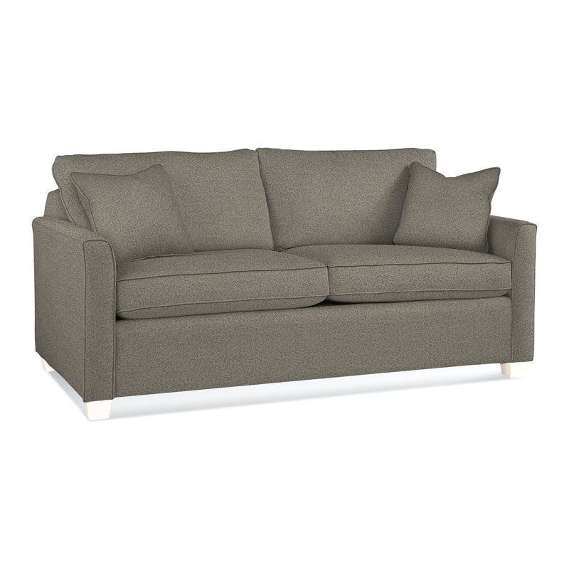 Charleston 77" Sleeper Sofa , Eggshell Polyester Blend, Frost White, Air Dream