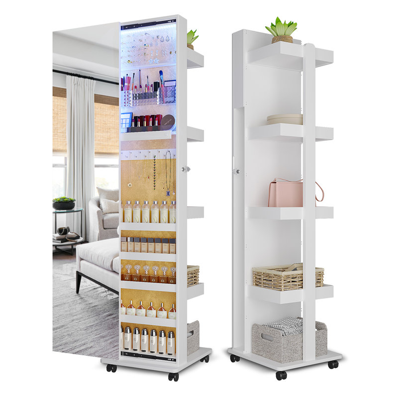 Armoire pour bijoux à DEL Kametria, Blanc