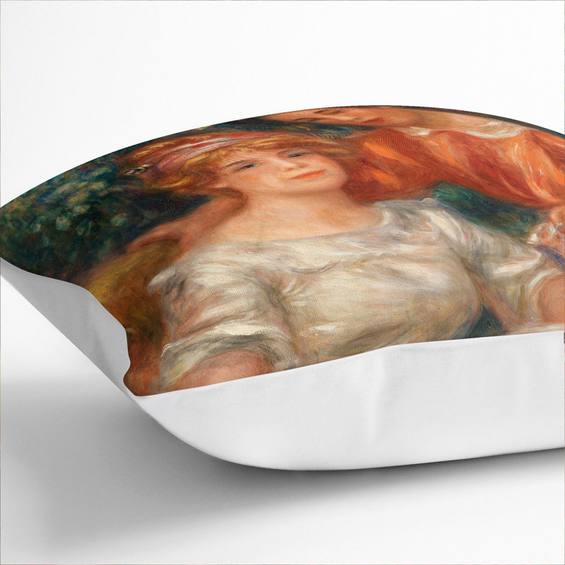 Square Cushion, 55cm H x 55cm W x 20cm D, White