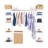 58'' - 83'' Closet System Starter Kit-808448967