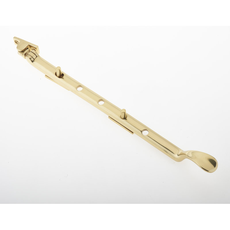250Mm Db Casement Stay, 30.5cm H x 1.5cm W x 2.2cm D, Polished Brass