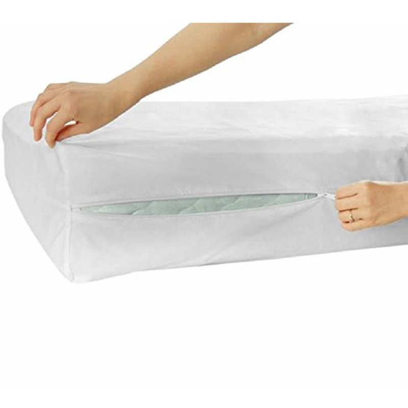 Canvey Waterproof Zipper Mattress Protector Mattress Protector Case Pack, Twin XL
